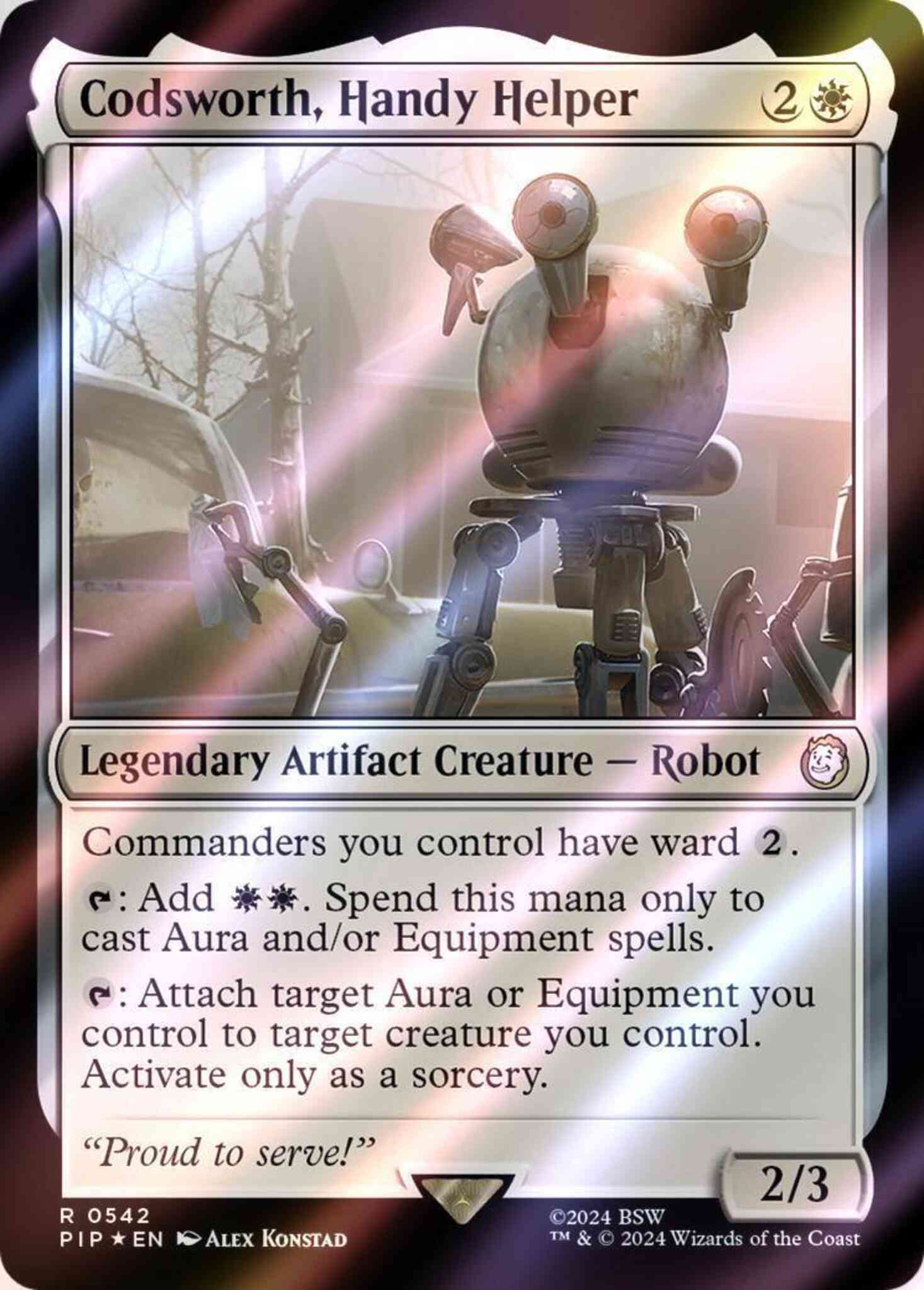 Codsworth, Handy Helper [542] [Fallout] [Surge Foil] – Face to Face Games
