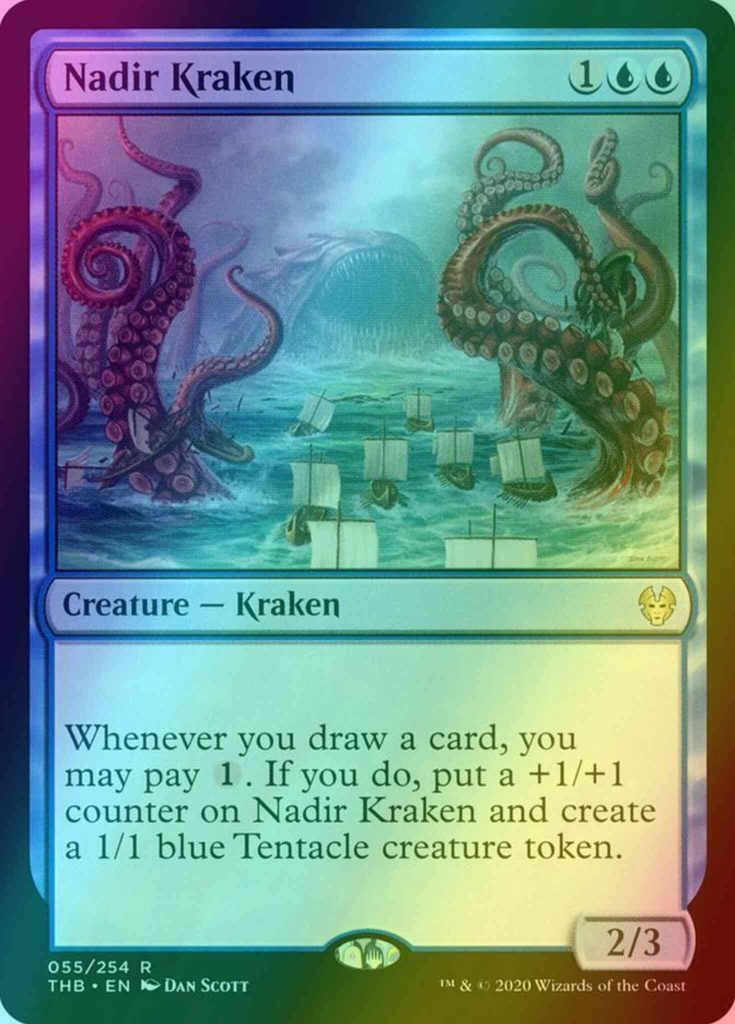 kraken cards mtg Nadir Kraken [55] [Theros Beyond Death] [Foil] – Face to Face Games