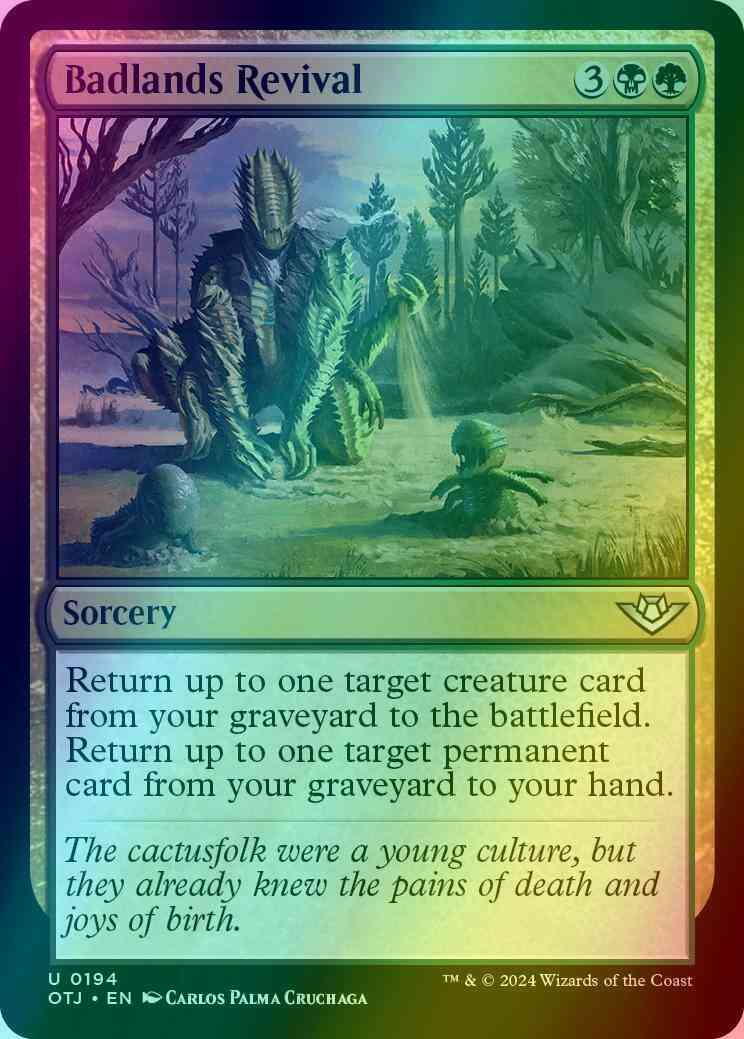 Badlands Revival [194] [Outlaws of Thunder Junction] [Foil] – Face