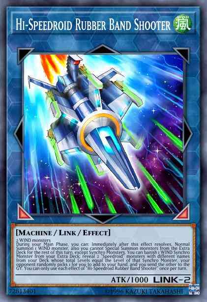 Hi-Speedroid Rubber Band Shooter - BLHR-EN050 - Secret Rare - 1st Edition