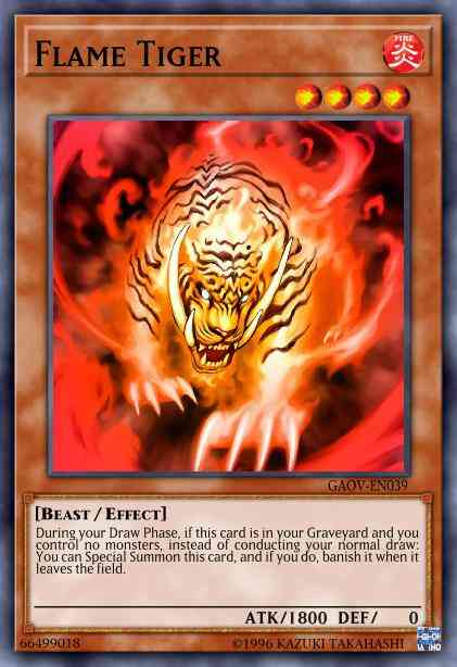 Flame Tiger - BP03-EN095 - Rare - 1st Edition