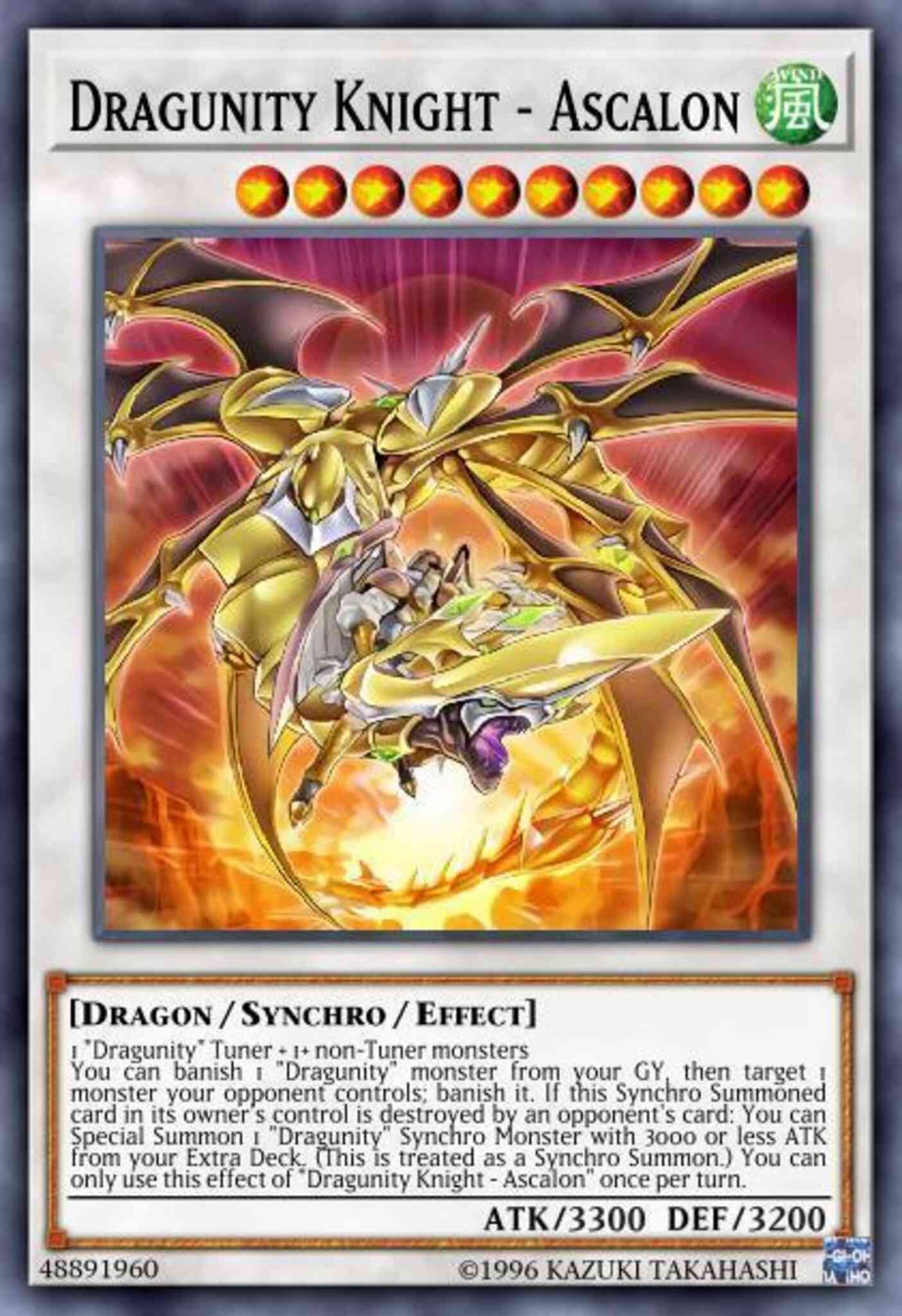 Dragunity Knight - Ascalon - CYHO-EN033 - Ultra Rare - 1st Edition