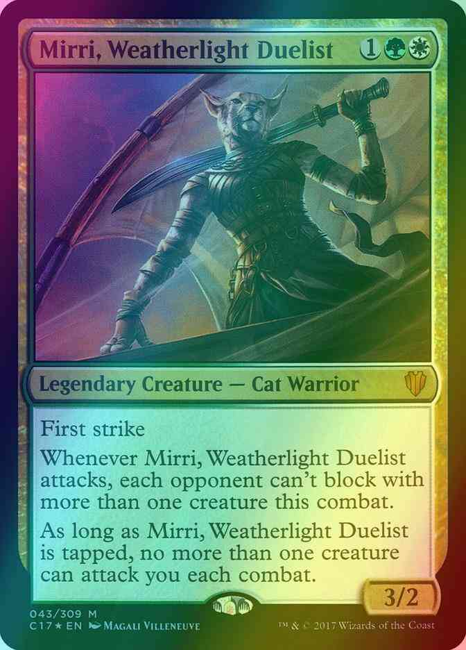 Mirri, Weatherlight Duelist [43] [Commander 2017] [Foil] – Face to