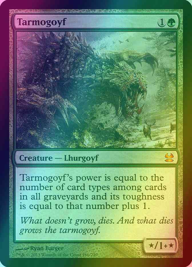 mtg card types for tarmogoyf Tarmogoyf [166] [Modern Masters] [Foil] – Face to Face Games