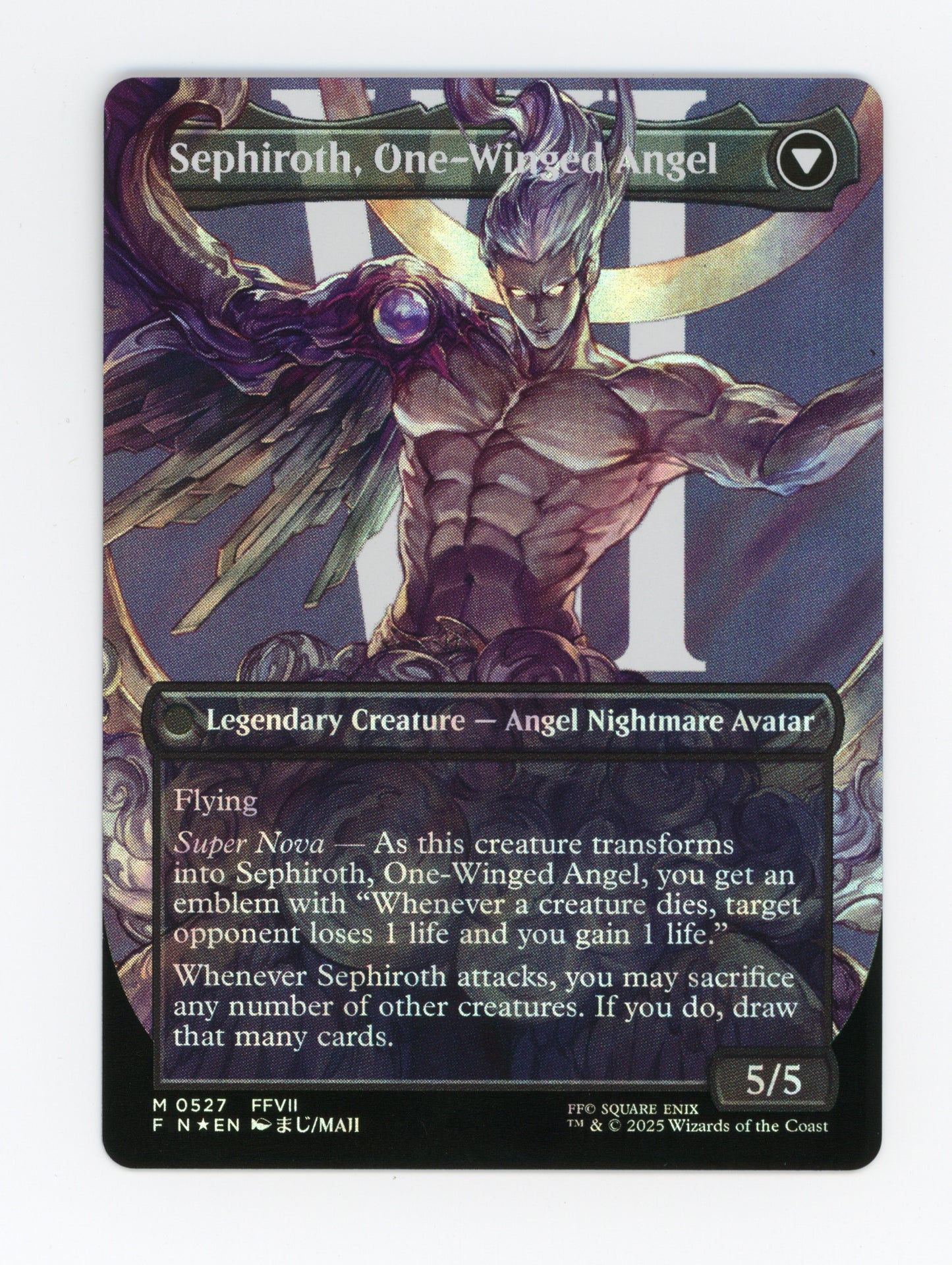 Sephiroth, Fabled SOLDIER // Sephiroth, One-Winged Angel — Borderless|Character|Surge Foil — ID 20019