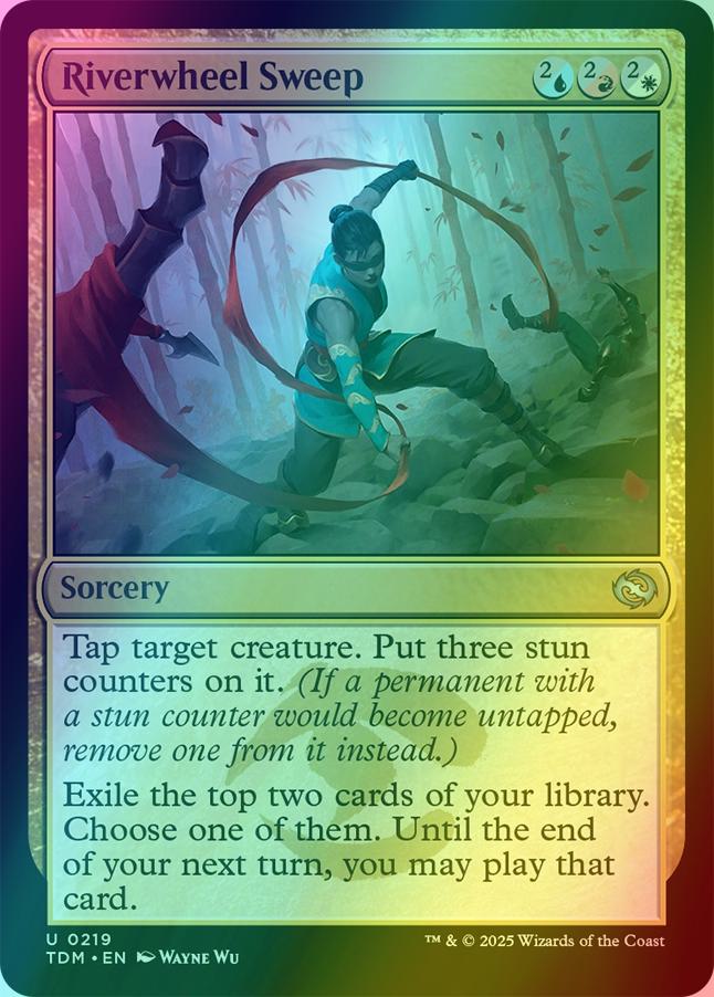 mtg sweep cards Riverwheel Sweep [219] [Tarkir: Dragonstorm] [Foil] – Face to Face Games