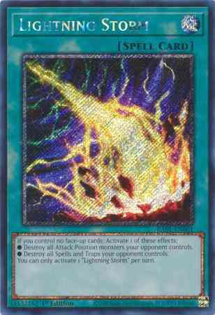 Lightning Storm - RA01-EN061 - Platinum Secret Rare - 1st Edition