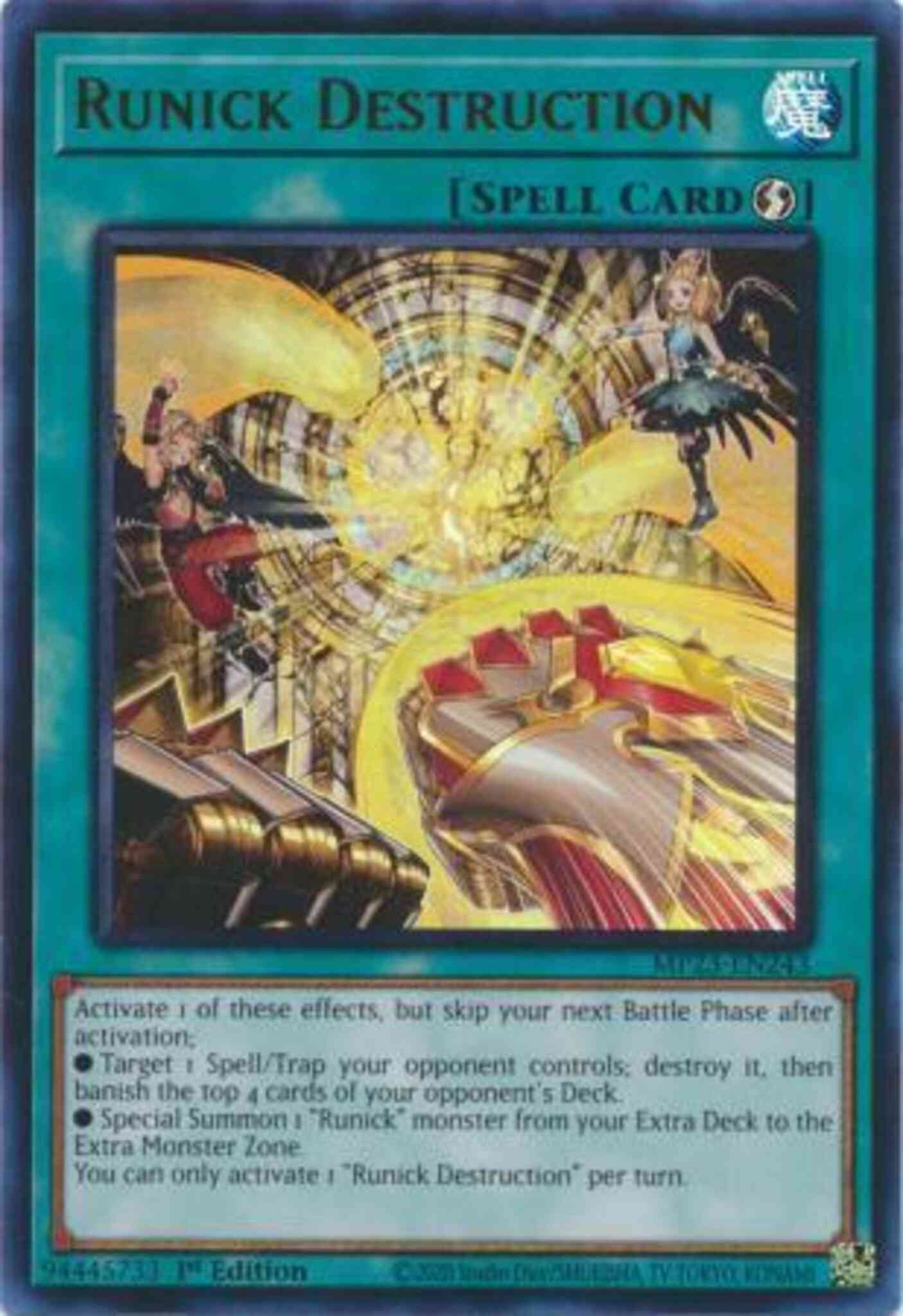 Runick Destruction - MP23-EN243 - Ultra Rare - 1st Edition