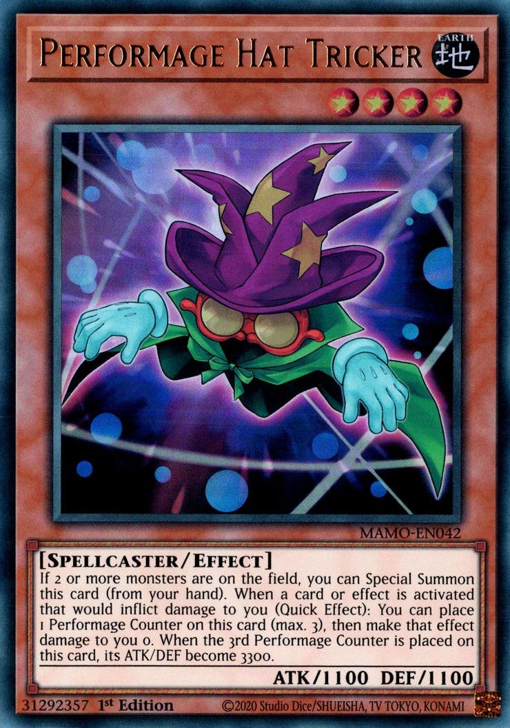 Performage Hat Tricker - MAMO-EN042 - Ultra Rare - 1st Edition