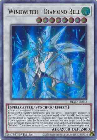 Windwitch - Diamond Bell - BLVO-EN043 - Ultra Rare - 1st Edition