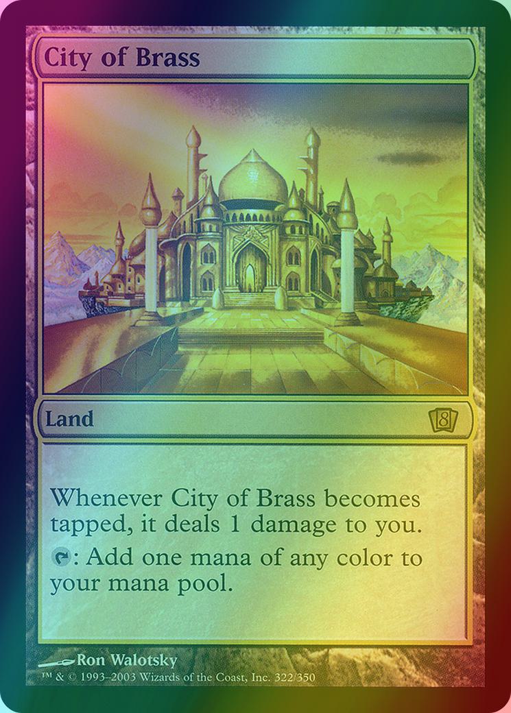 mtg final fantasy ancient copper dragon City of Brass [322x] [Eighth Edition] [Foil] – Face to Face Games