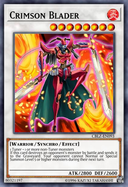 Crimson Blader - CBLZ-EN093 - Rare - Unlimited