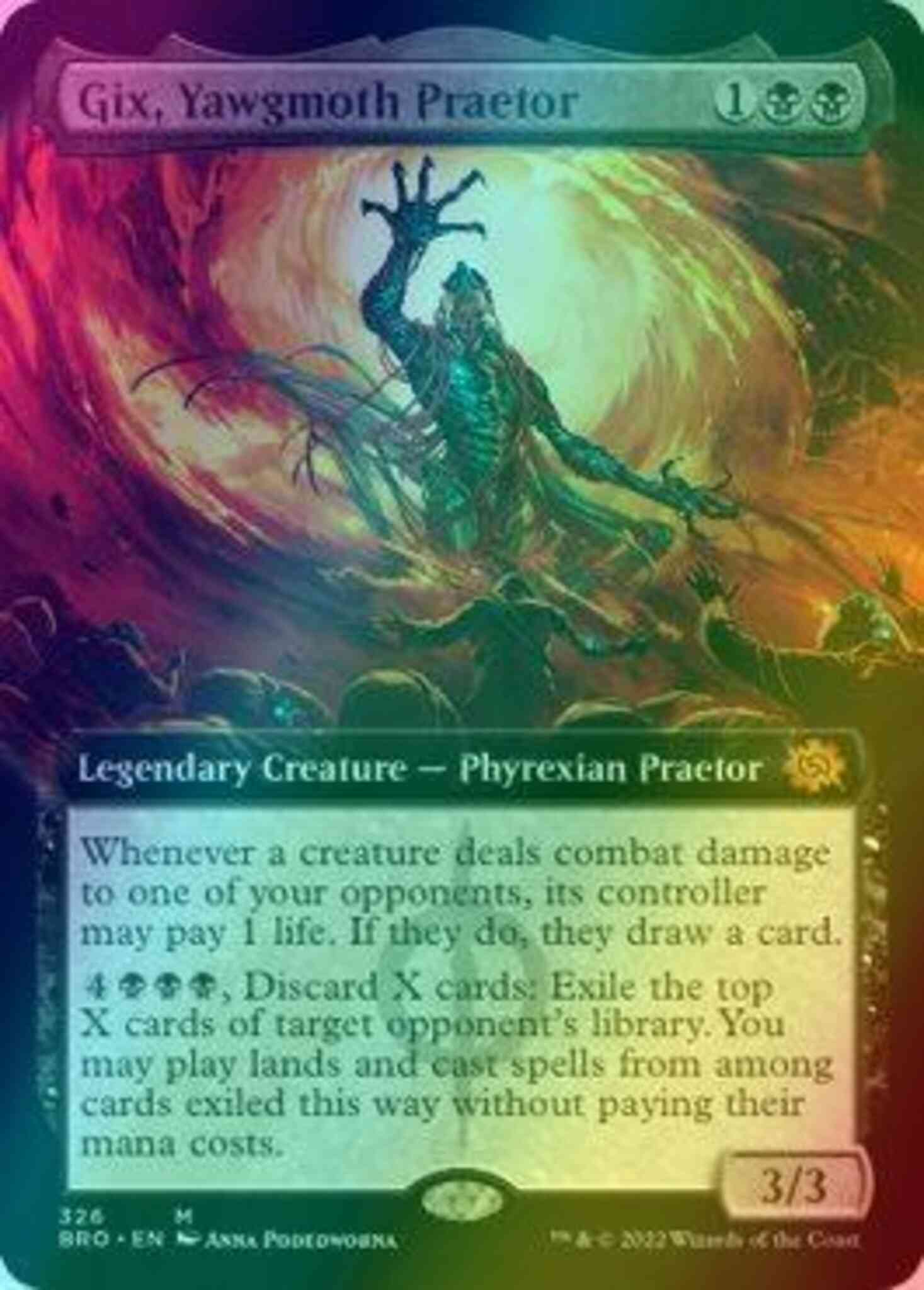 gix card mtg The Cruelty of Gix [87p] [Promo Pack] [Dominaria United: Promos] [Non-Foil]  – Face to Face Games main image 1