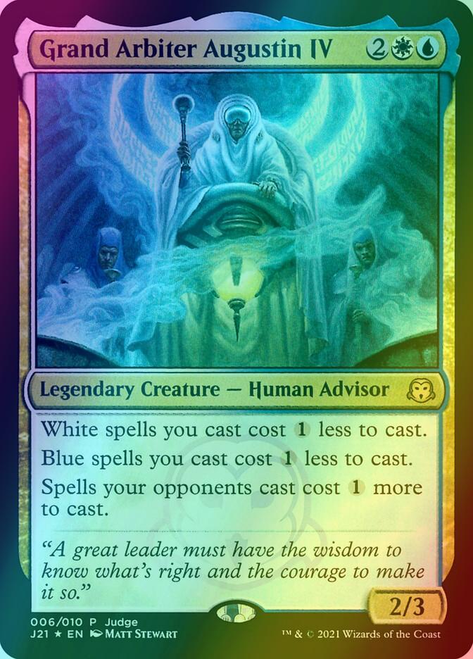 Grand Arbiter Augustin IV [6] [Judge Gift Cards 2021] [Foil] – Face to Face  Games
