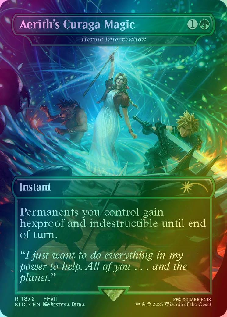 Aerith's Curaga Magic - Heroic Intervention [1872] [Borderless