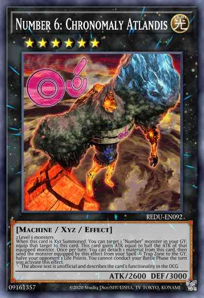 Number 6: Chronomaly Atlandis - REDU-EN092 - Secret Rare - Unlimited