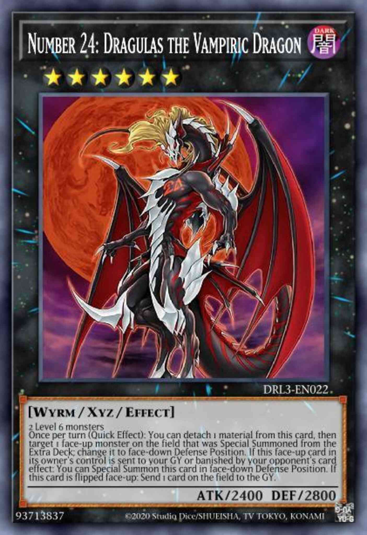 Number 24: Dragulas the Vampiric Dragon - DLCS-EN118 - Ultra Rare - 1st Edition
