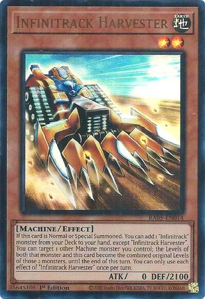 Infinitrack Harvester - RA05-EN014 - Ultra Rare - 1st Edition