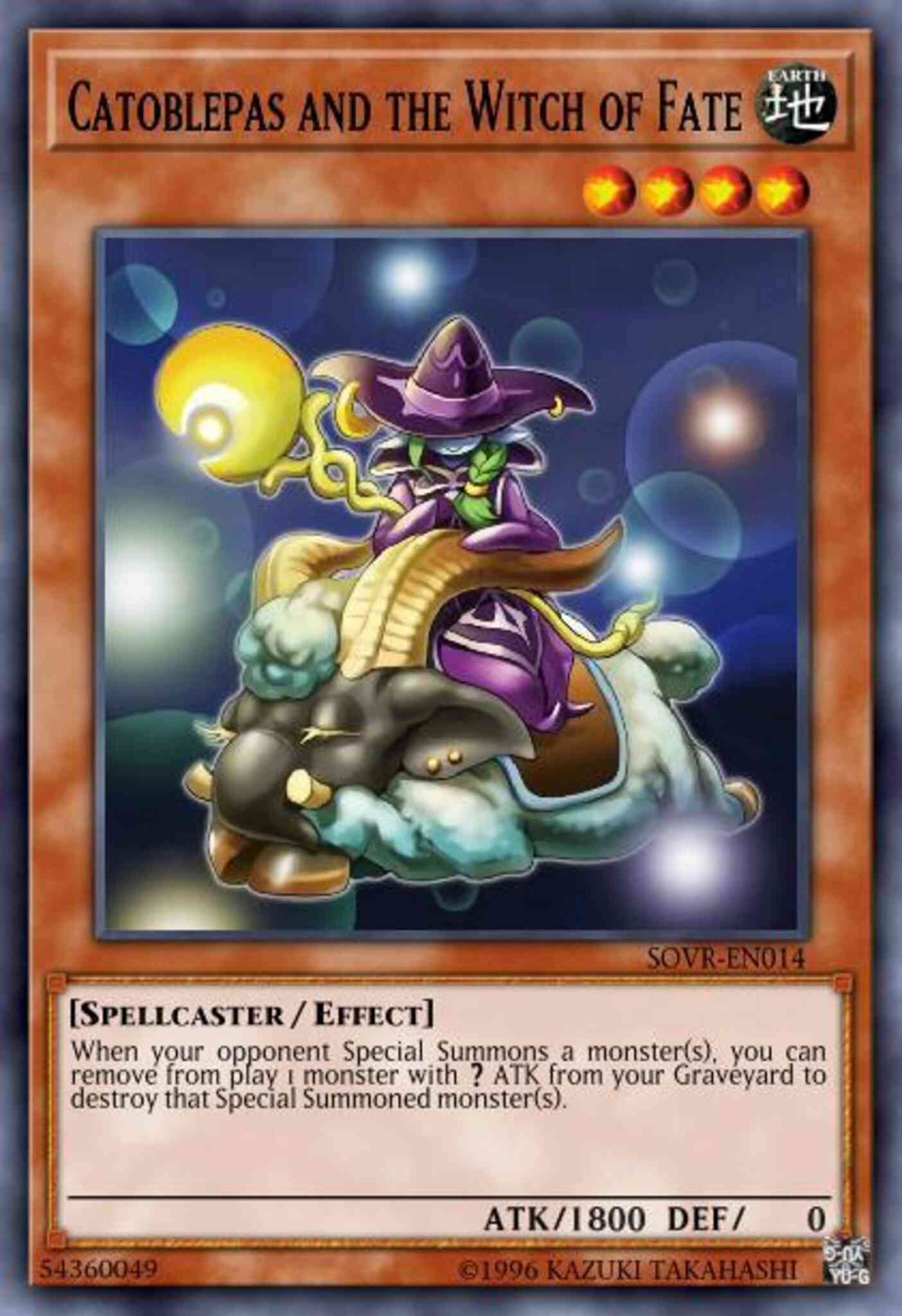Catoblepas and the Witch of Fate - SOVR-EN014 - Rare - 1st Edition