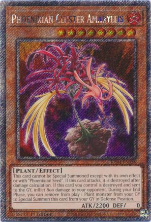 Phoenixian Cluster Amaryllis - RA04-EN136 - Platinum Secret Rare - 1st Edition