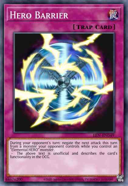 Hero Barrier - LCGX-EN108 - Common - 1st Edition