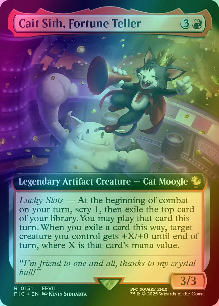Cait Sith, Fortune Teller [151] [Extended Art] [FINAL FANTASY: Commander]  [Foil] – Face to Face Games