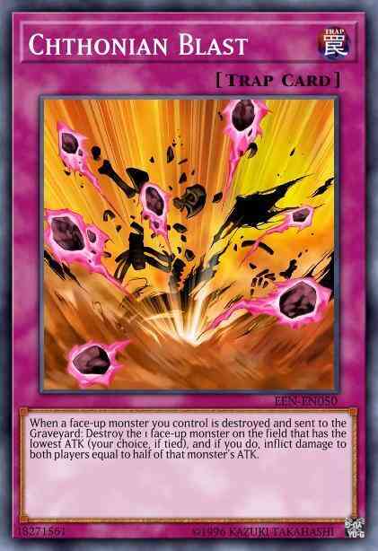 Chthonian Blast - DP2-EN028 - Common - 1st Edition