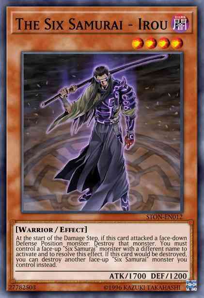 The Six Samurai - Irou - STON-EN012 - Common - 1st Edition