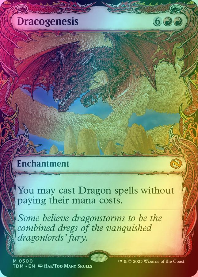 Dracogenesis [300] [Draconic Frame Showcase] [Tarkir: Dragonstorm] [Foil] –  Face to Face Games