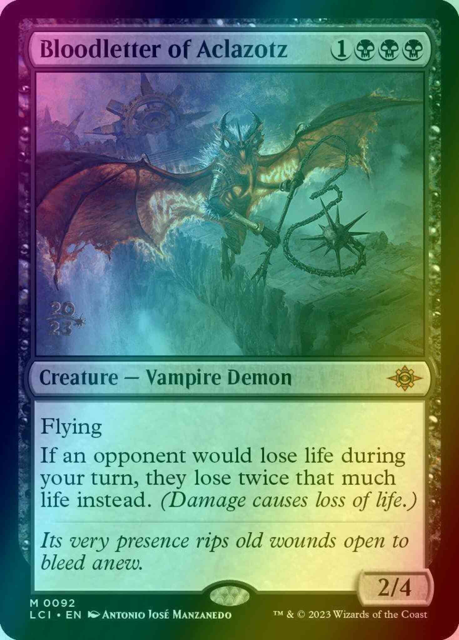 Bloodletter of Aclazotz [92s] [Prerelease] [The Lost Caverns of