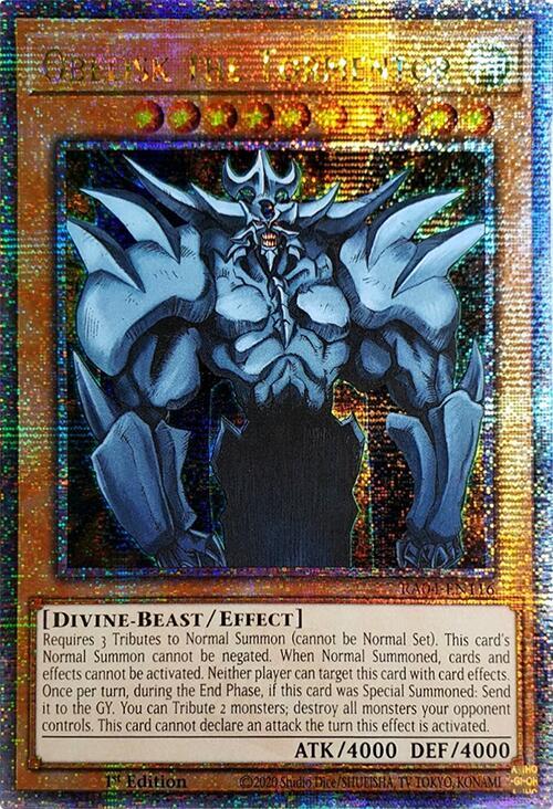 Obelisk the Tormentor - RA04-EN116 - Quarter Century Secret Rare - 1st Edition