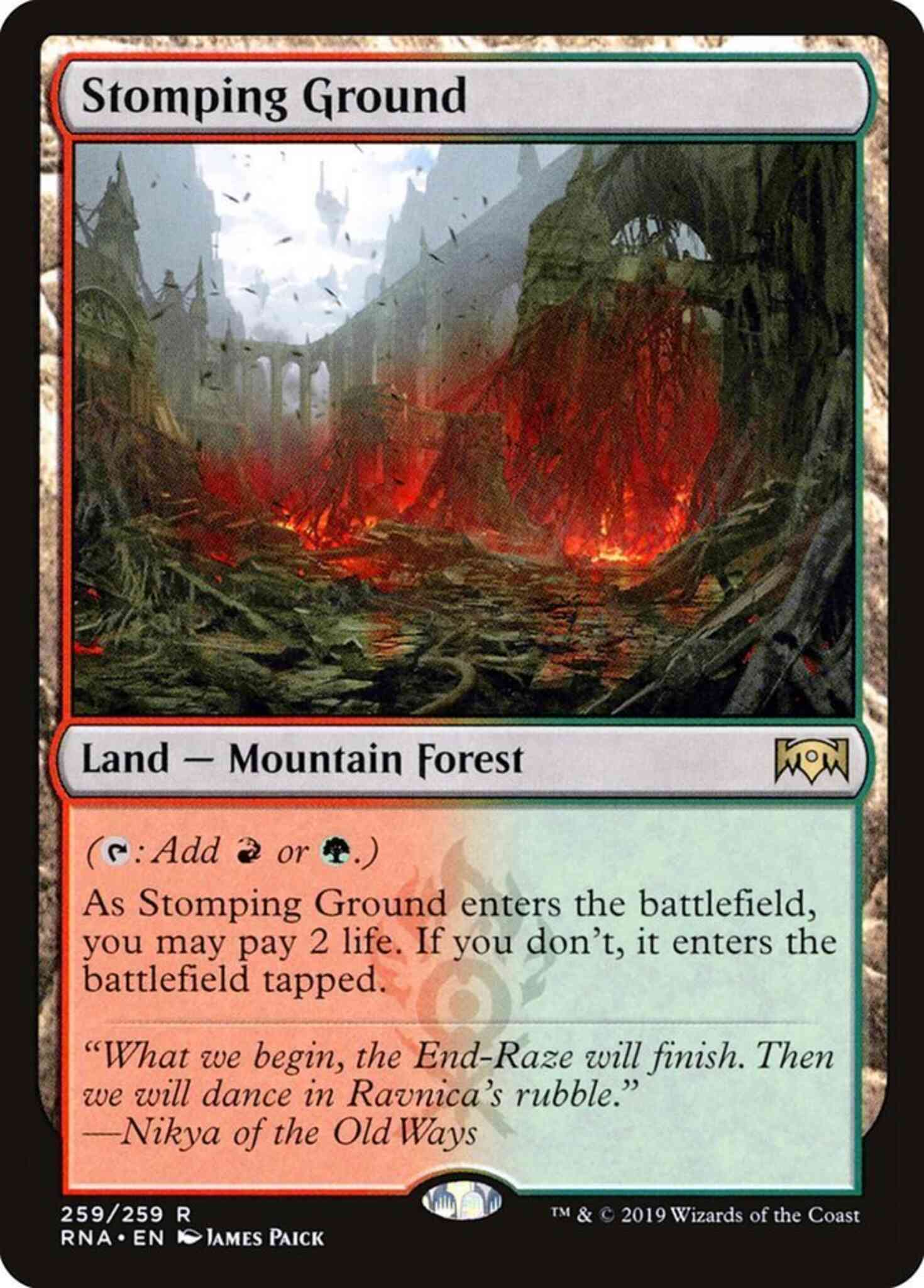 Stomping Ground [259] [Ravnica Allegiance] [Non-Foil] – Face to