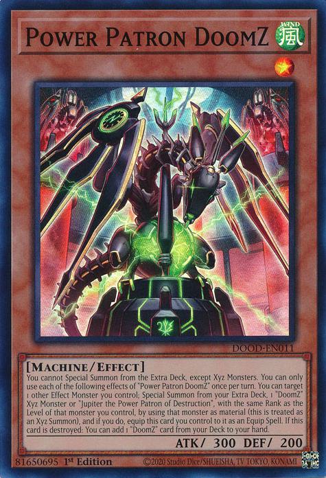 Power Patron DoomZ - DOOD-EN011 - Super Rare - 1st Edition