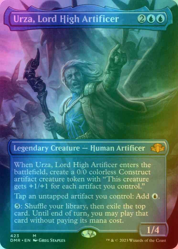 full art pokemon cards worth money Urza, Lord High Artificer [423] [Borderless] [Dominaria Remastered] [Foil]  – Face to Face Games