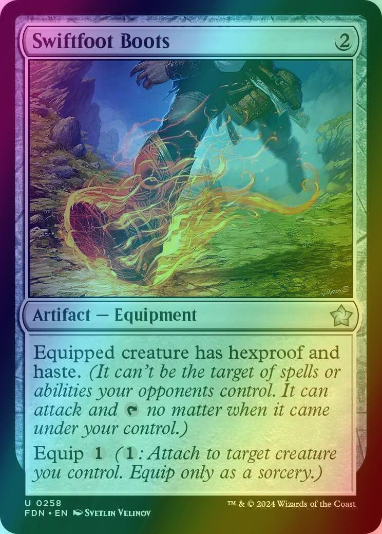 Swiftfoot Boots [258] [Foundations] [Foil] – Face to Face Games