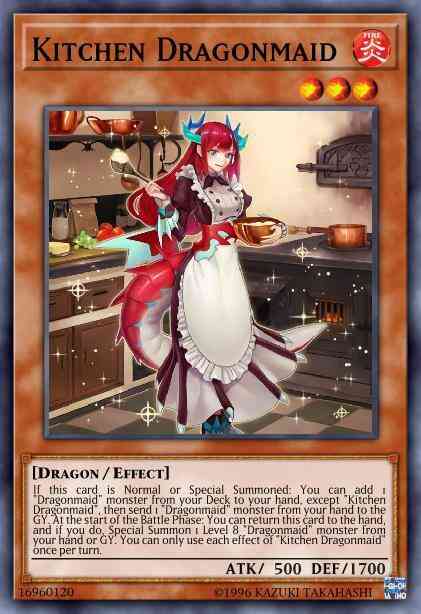 Kitchen Dragonmaid - MYFI-EN018 - Secret Rare - 1st Edition Face to Face Games Kitchen Dragonmaid - MYFI-EN018 - Secret Rare - 1st Edition Face to Face Games