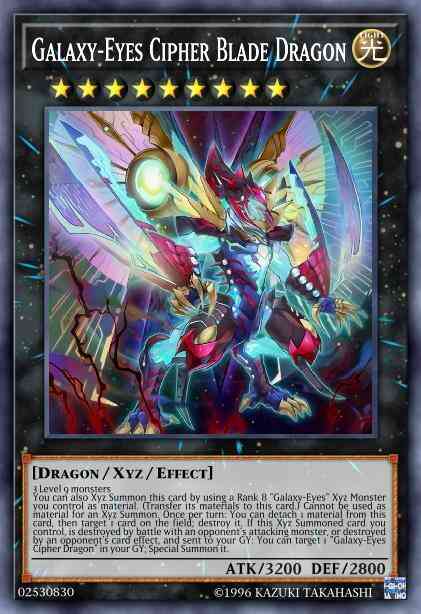 Galaxy-Eyes Cipher Blade Dragon - JUMP-EN081 - Ultra Rare - Limited
