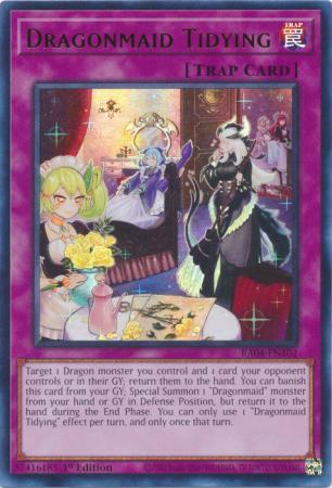 Dragonmaid Tidying - RA04-EN102 - Ultra Rare - 1st Edition