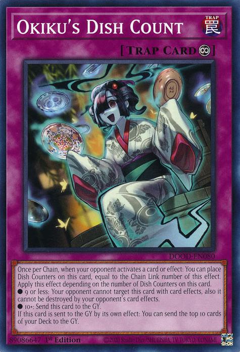 Okiku's Dish Count - DOOD-EN080 - Common - 1st Edition