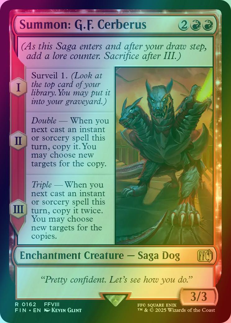 Summon: G.F. Cerberus [162] [FINAL FANTASY] [Foil] – Face to Face Games