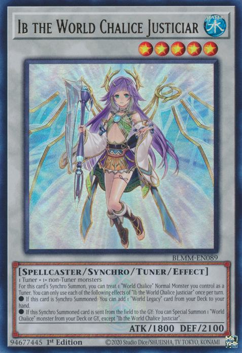 Ib the World Chalice Justiciar - BLMM-EN089 - Ultra Rare - 1st Edition
