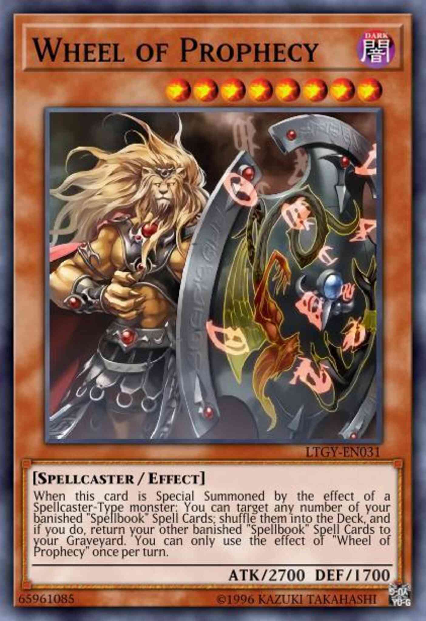 Wheel of Prophecy - LTGY-EN031 - Rare - 1st Edition