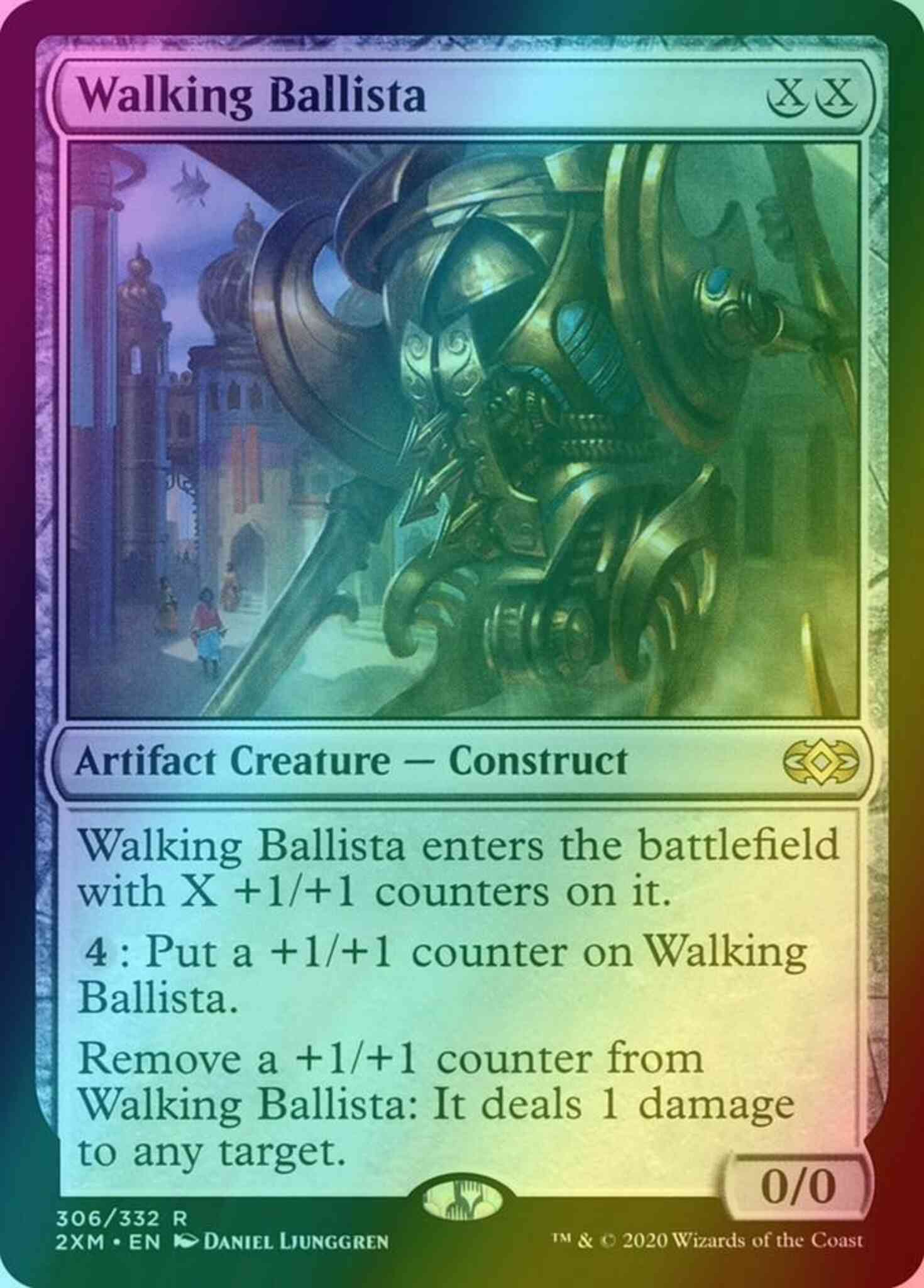 mtg cards like walking ballista Magic: the Gathering - - Aether Revolt Put a +1/+1 counter on Walking Ballista.Remove a +1/+1 counter from Walking Ballista Walking Ballista Foil from Mystery