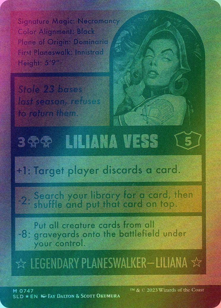 Liliana Vess // Liliana Vess [0747] [Borderless] [Signed] [Magic: The  Baseballing] [Secret Lair Drop] [Foil] – Face to Face Games