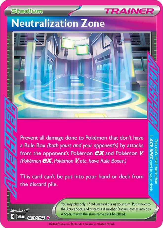 Neutralization Zone - 060/064 - ACE SPEC Rare [sv065-060] [Ultra]  Face to  Face Games