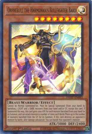 Orphebull the Harmonious Bullfighter Bard - PHHY-EN082 - Ultra Rare - 1st Edition