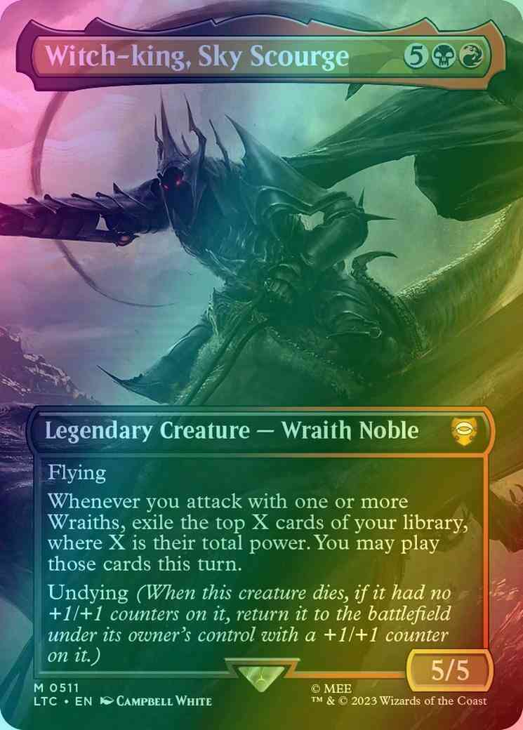 Witch-king, Sky Scourge [511] [Borderless] [The Lord of the Rings: Tales of  Middle-earth: Commander] [Foil] – Face to Face Games