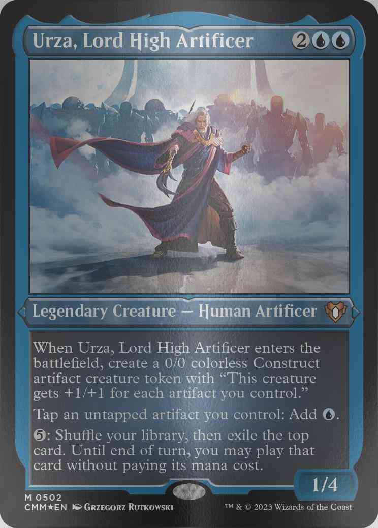 Urza, Lord High Artificer [502] [Commander Masters] [Etched Foil]  Face to  Face Games