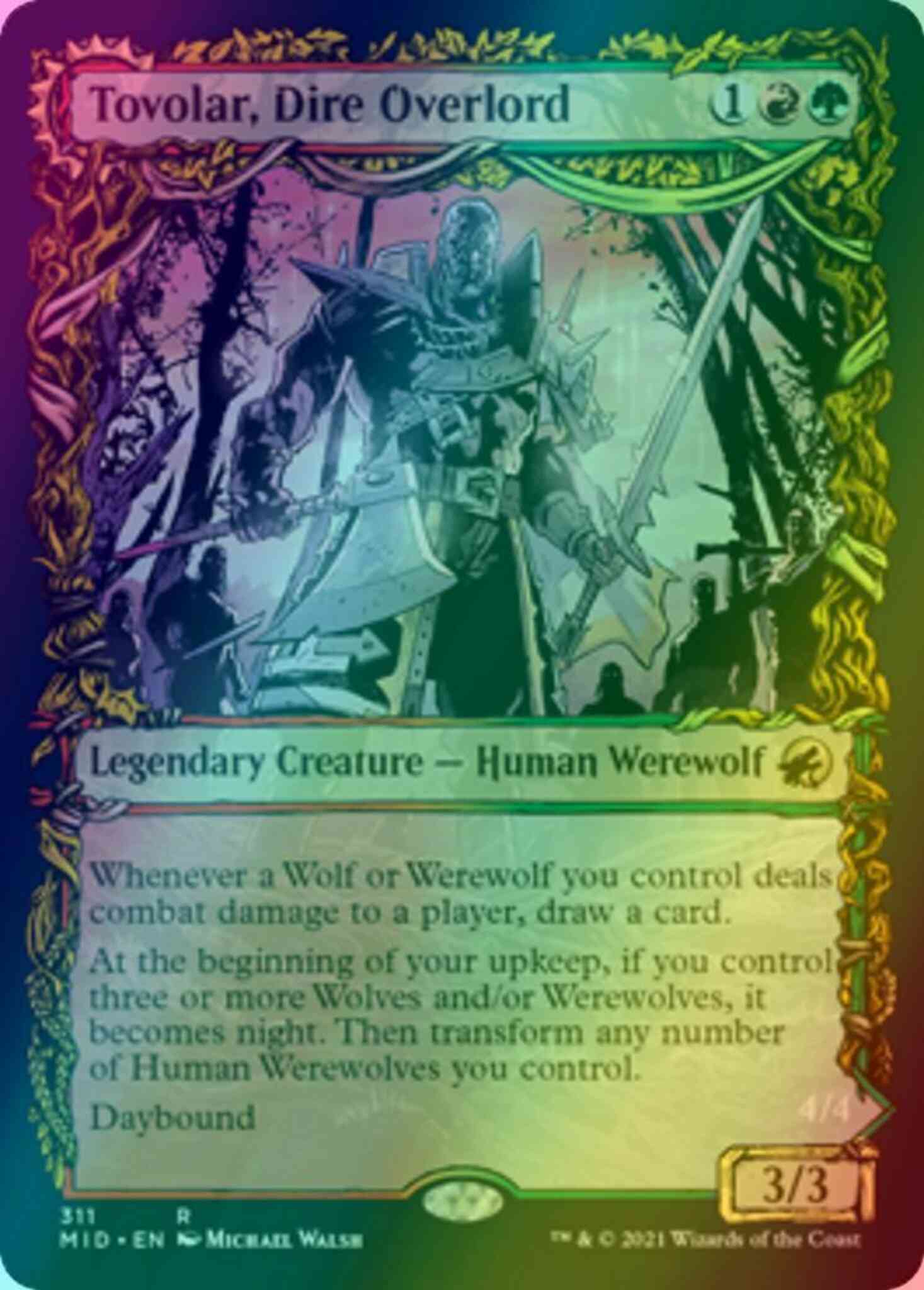 Tovolar, Dire Overlord // Tovolar, the Midnight Scourge [311] [Equinox  Showcase] [Innistrad: Midnight Hunt] [Foil] – Face to Face Games