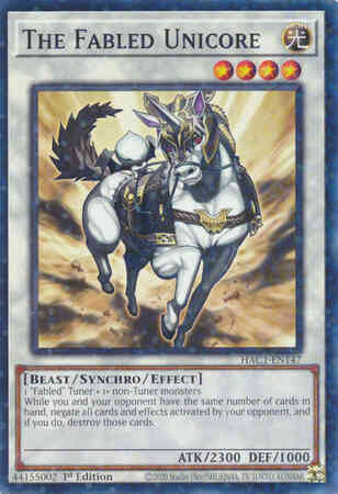 The Fabled Unicore - HAC1-EN147 - Duel Terminal Normal Parallel Rare - 1st Edition